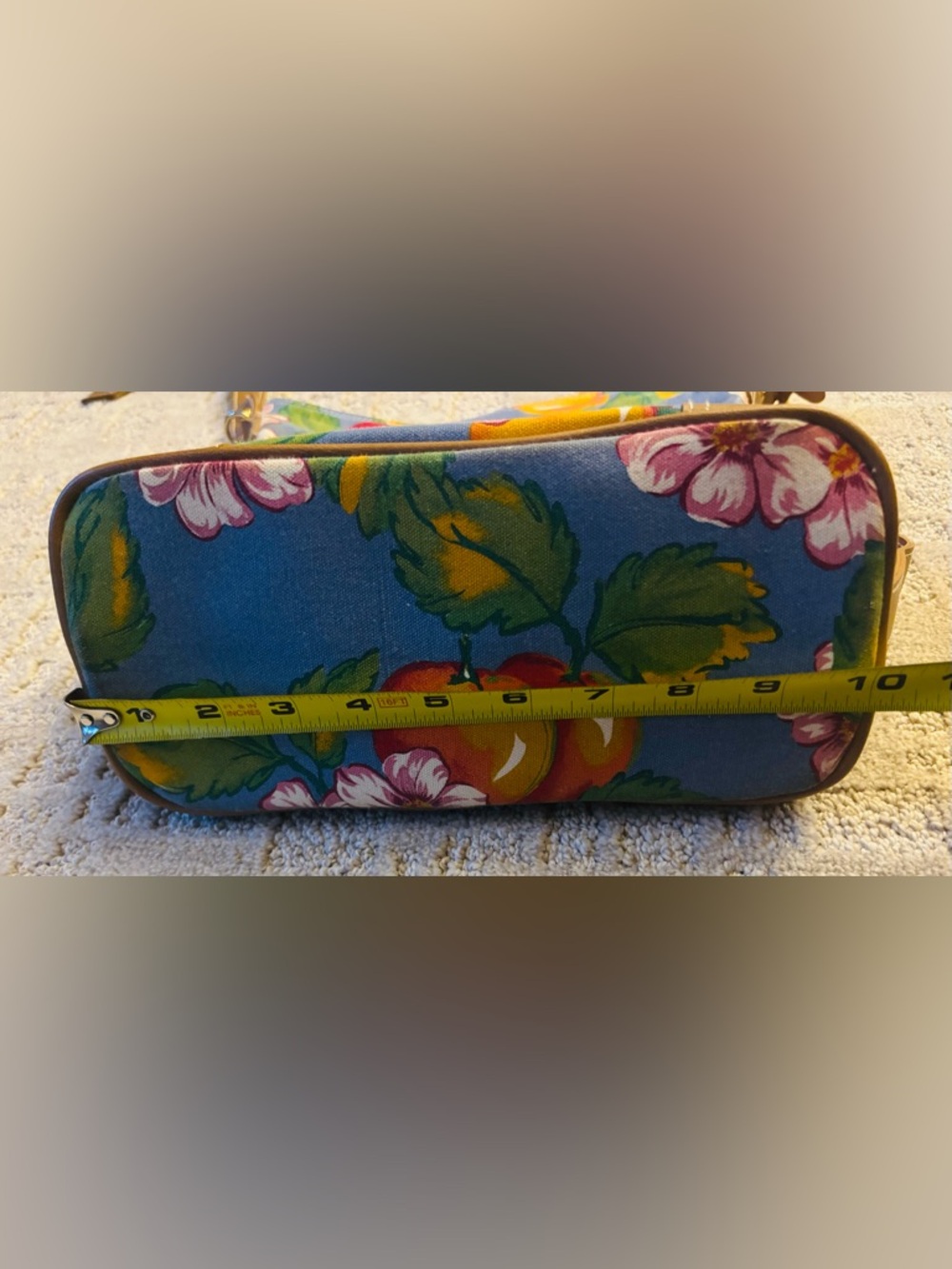 Vintage Liz Claiborne Fruit-Themed Canvas Purse - Picture 15 of 15